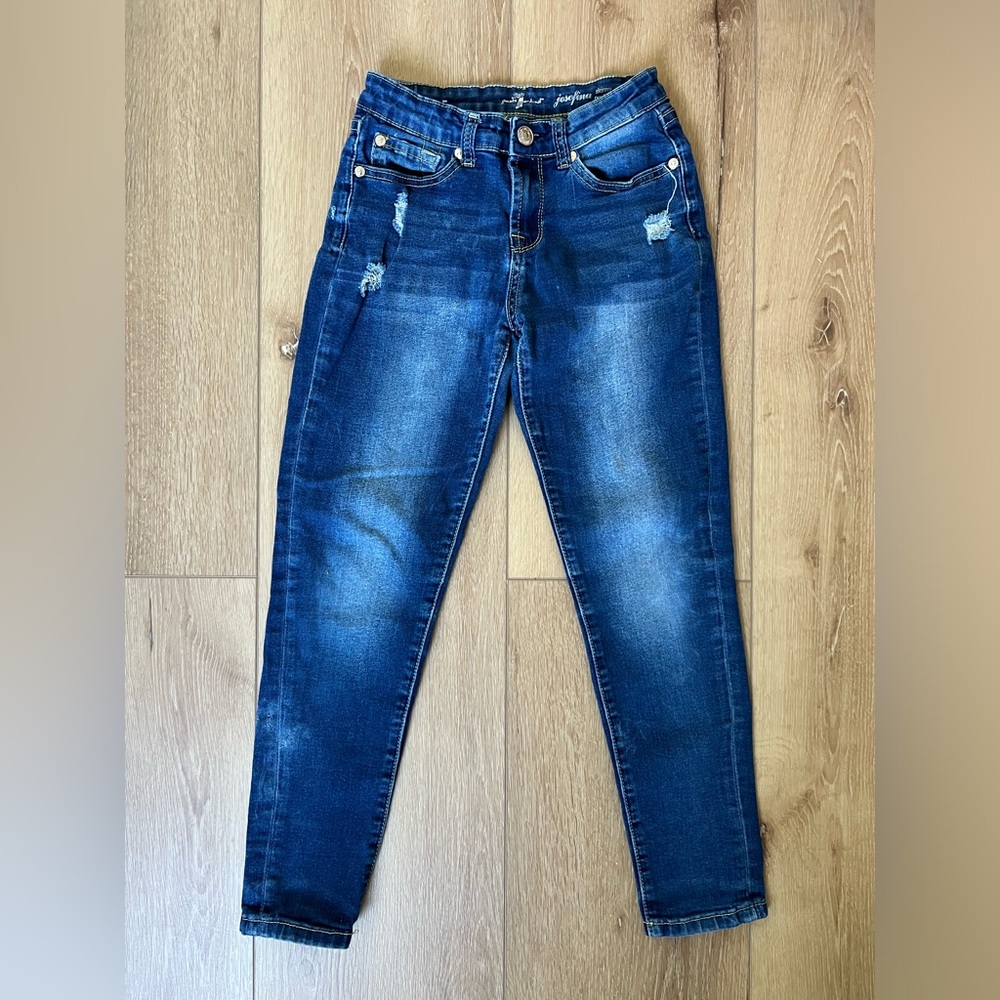 7 for all mankind girls distressed jeans size 12
